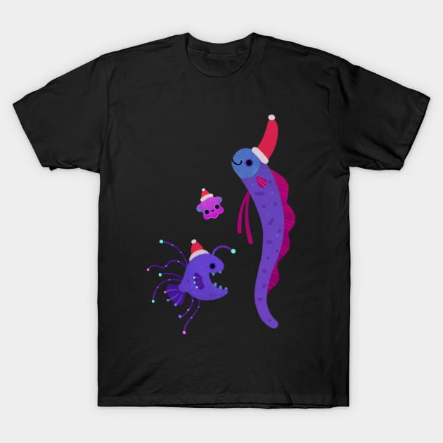 Christmas in the deep sea T-Shirt by pikaole
